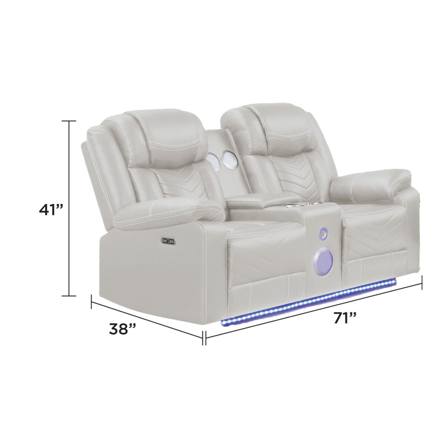 Challenger - LED Power Recliner Set