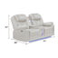 Challenger - LED Power Recliner Loveseat