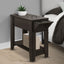 Accent Side Table, Storage, Lamp, Transitional Space-Saving Design