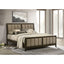 Clement - Upholstered Eastern King Bed - Dark Brown