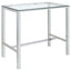 Garbo - 5 Piece Bar Set With Stools - Chrome