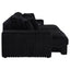 Clifford - Upholstered Dual Power Chaise Sofa - Black