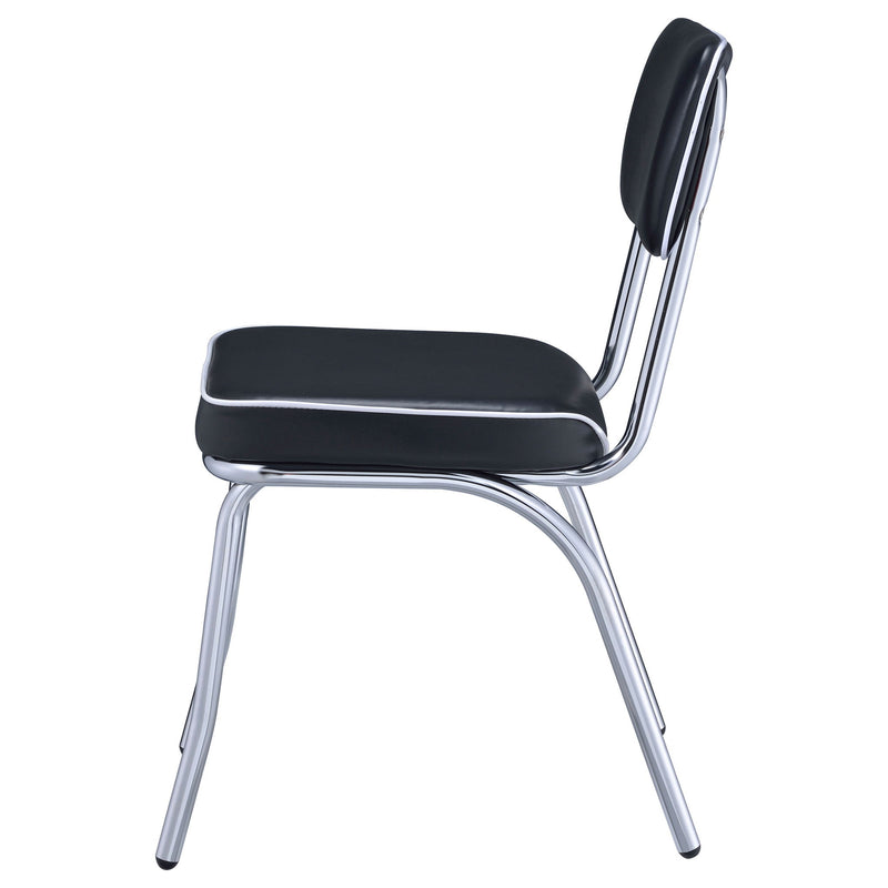Open Back Upholstered Side Chairs (Set of 2)