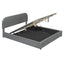 Upholstered Platform Bed With Hydraulic Storage System