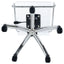 Clear Office Chair With Caster Wheels Futuristic Design, Adjustable Height - Clear