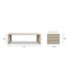 Veda - Geometric Waterfall Dining Table - White