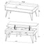 2 Piece Lift Top Coffee And End Table Set With Hairpin Legs - Golden Oak