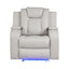 Benz - LED & Power Recliner Chair With Adjustable Headrest
