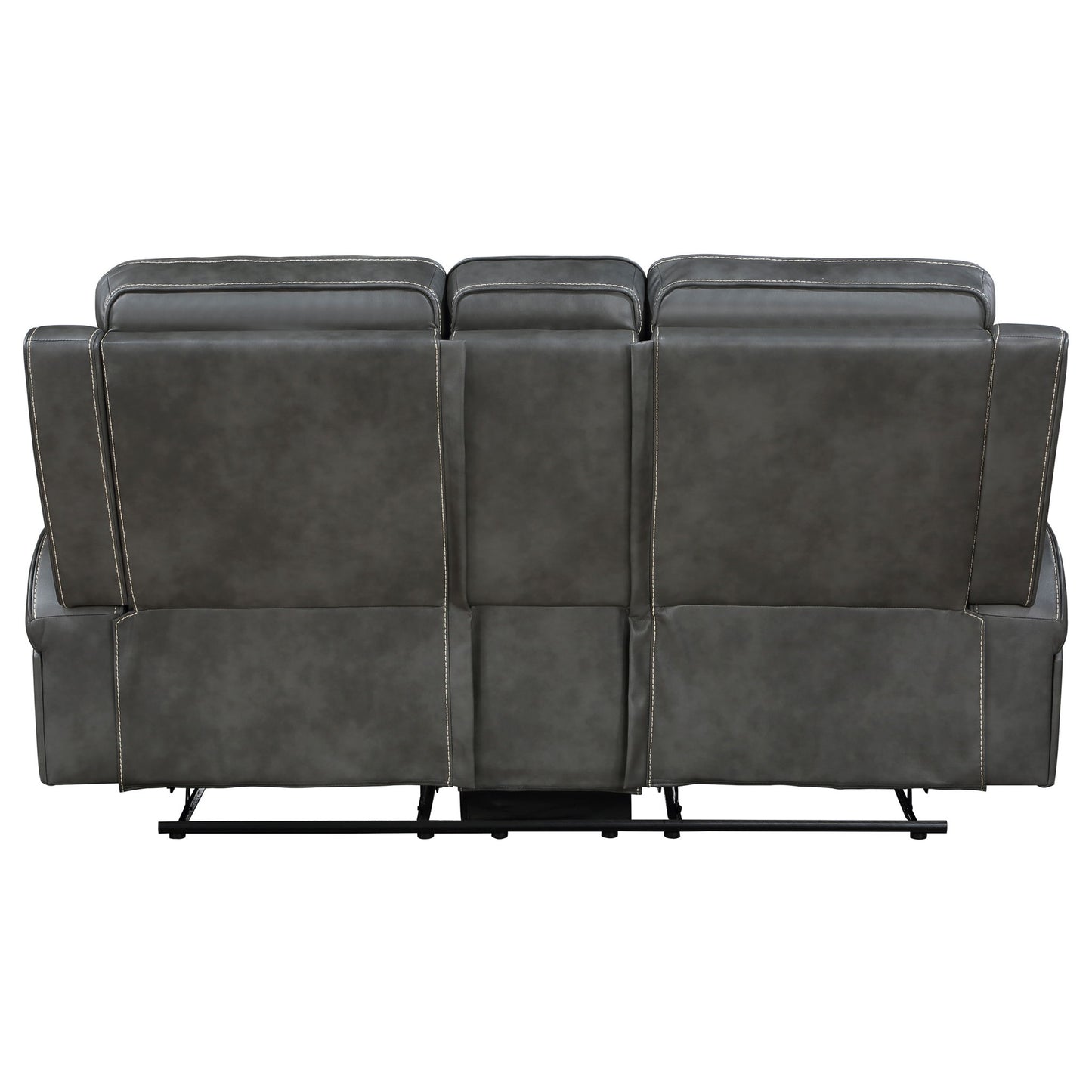 Forrest - Motion Reclining Loveseat With Console - Gray