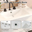 Freestanding Bathroom Vanity With Ceramic Sink, 2 Full Extension Drawers