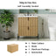 Fluted Bathroom Vanity With Ceramic Sink, Freestanding Design