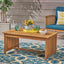 Acacia Wood Rectangular Patio Coffee Table For Outside