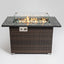 Outdoor Fire Pit Table, Propane Fire Table With - Espresso