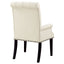 Vaughn - Upholstered Dining Chair With Tapered Legs And Nailhead Trim - Beige