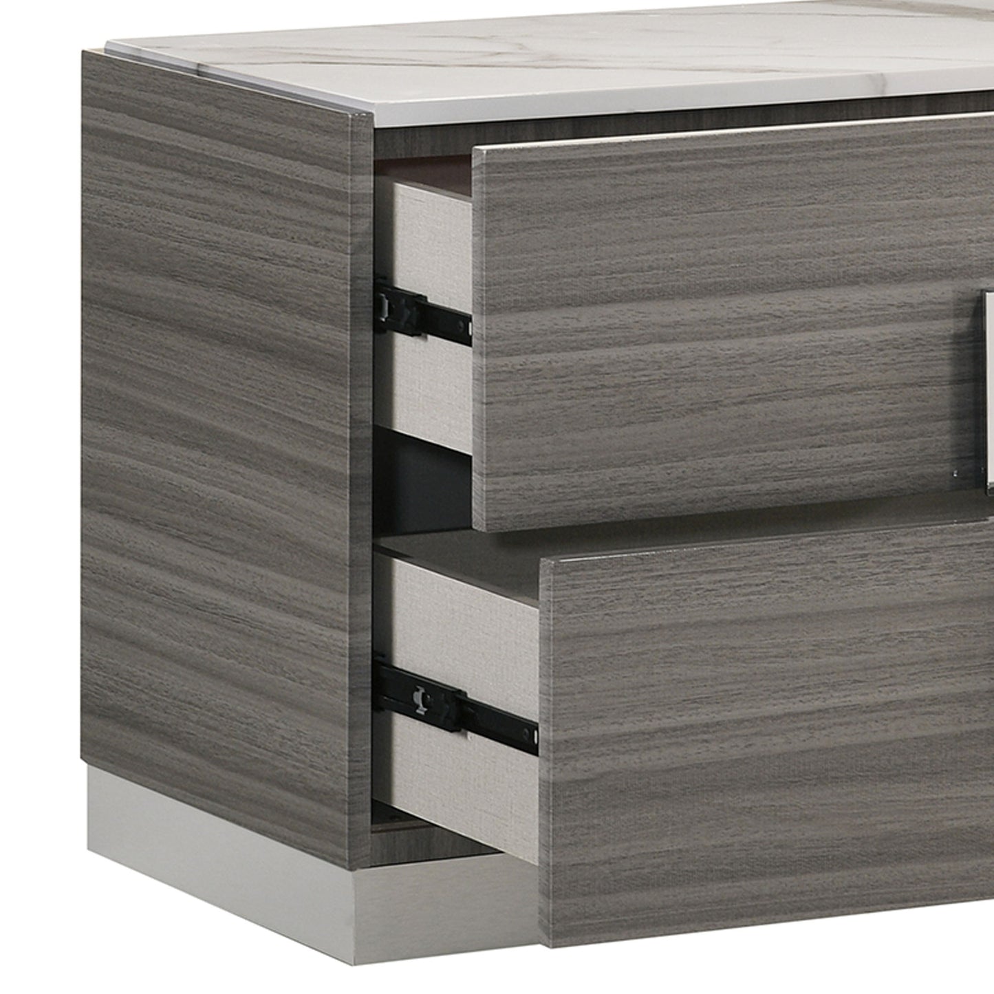 Altima - 2 Drawer Nightstand - Gray