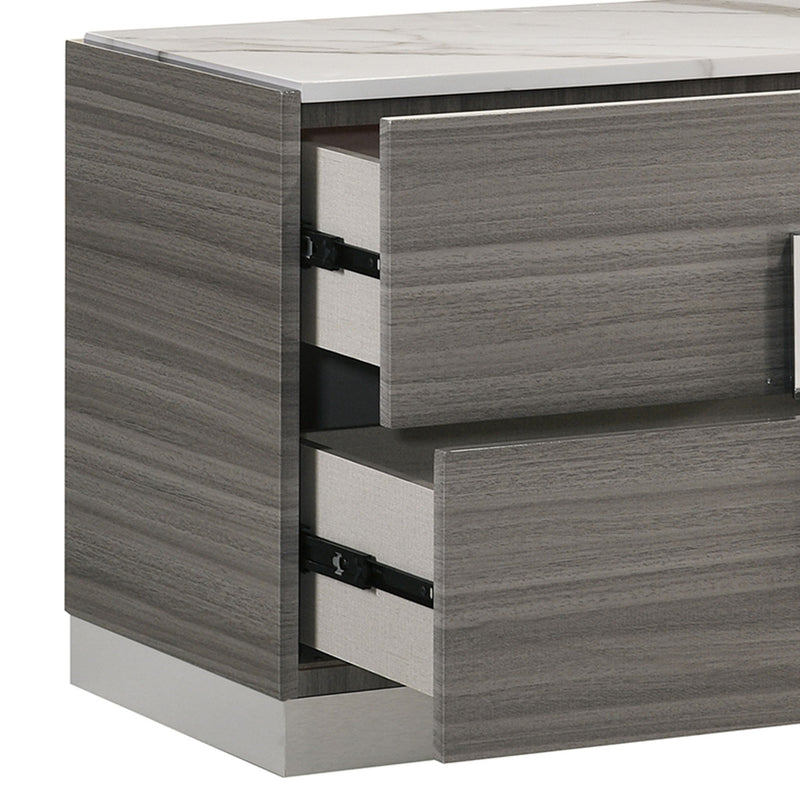 Altima - 2 Drawer Nightstand - Gray