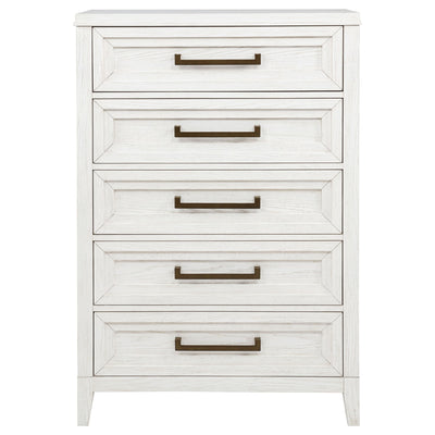 Inverness - 5 Drawer Bedroom Chest - White