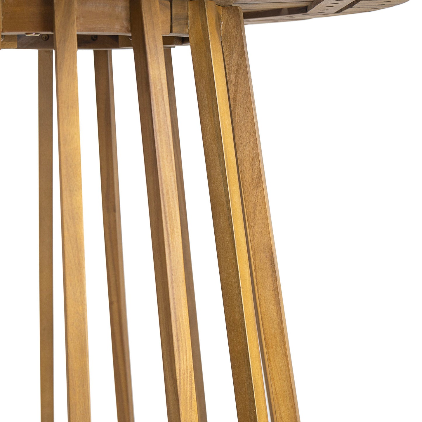 Outdoor Round Top Dining Table, Round Bistro Table - Teak