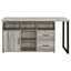 Corrado - L-Shape Office Desk With Storage - Gray