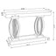 Drea - Entryway Sofa Console Table - Silver
