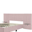Upholstered Platform Bed With Big Headboard