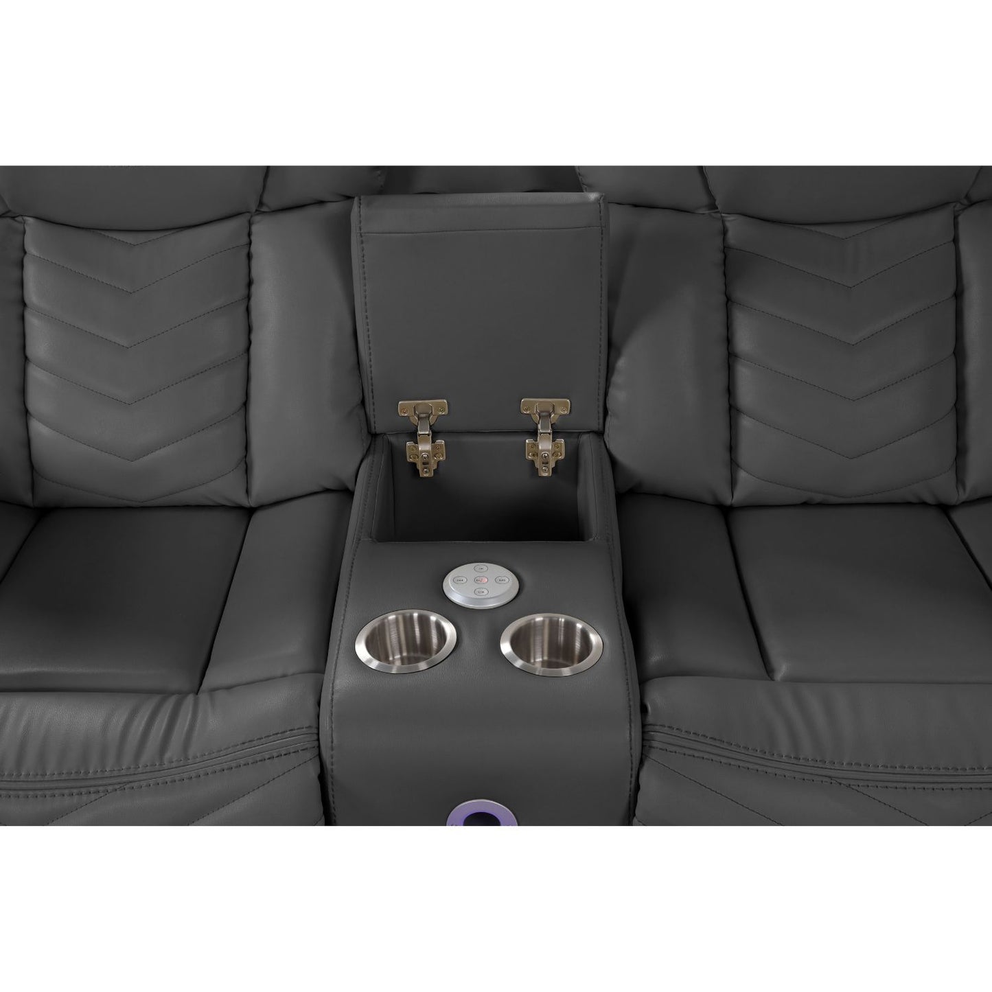 Challenger - Recliner Sectional Sofa, Built In USB, C Ports & Bluetooth