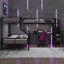 Twin Over Full L Shaped Bunk & Loft Bed With Built-In Wardrobe, Desk, And USB Ports - Black