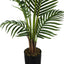 57" Tall, Artificial Plant, Palm Tree, Indoor, Faux, Fake, Floor, Greenery, Potted, Real Touch, Decorative - Green / Black