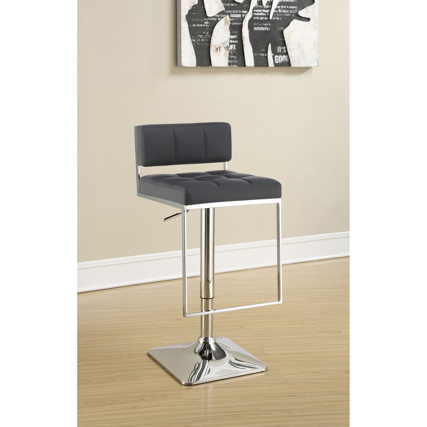 Adjustable Bar Stool, Height-Adjustable For Modern Dining Spaces
