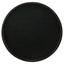 Stain Pedestal Accent Round Table With Lipped Top - Black