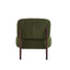Modern Boucle Lounge Chair With Solid Wood Fram