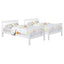 Madison - Twin Over Twin Bunk Bed With Slatted Design - White