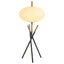 Clarendon - Orb Shade Tripod Table Lamp Desk & Bedside Lamp - Black