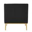 Elegant Curved Armrest Accent Armchair
