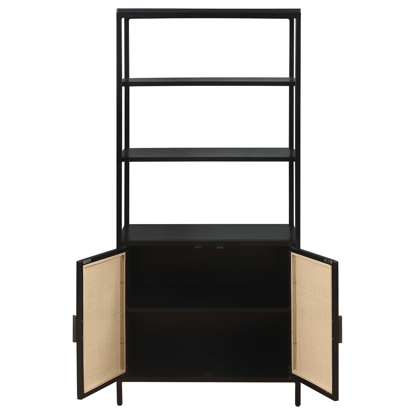 Kenneth - 3 Shelf Radio Weave Accent Cabinet