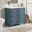 Modern Bathroom Vanity With Ceramic Sink, Freestanding, One Tip Out Drawer, 3 Side Drawers, Adjustable Shelf
