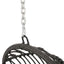 Rustic Hanging Basket Chair With Cushion
