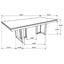Glenmoor - Rectangular Dining Table With Geometric Double Pedestal Base - Dark Gray