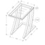 Accent Table, C - Shaped, Sturdy Construction, Contemporary & Modern