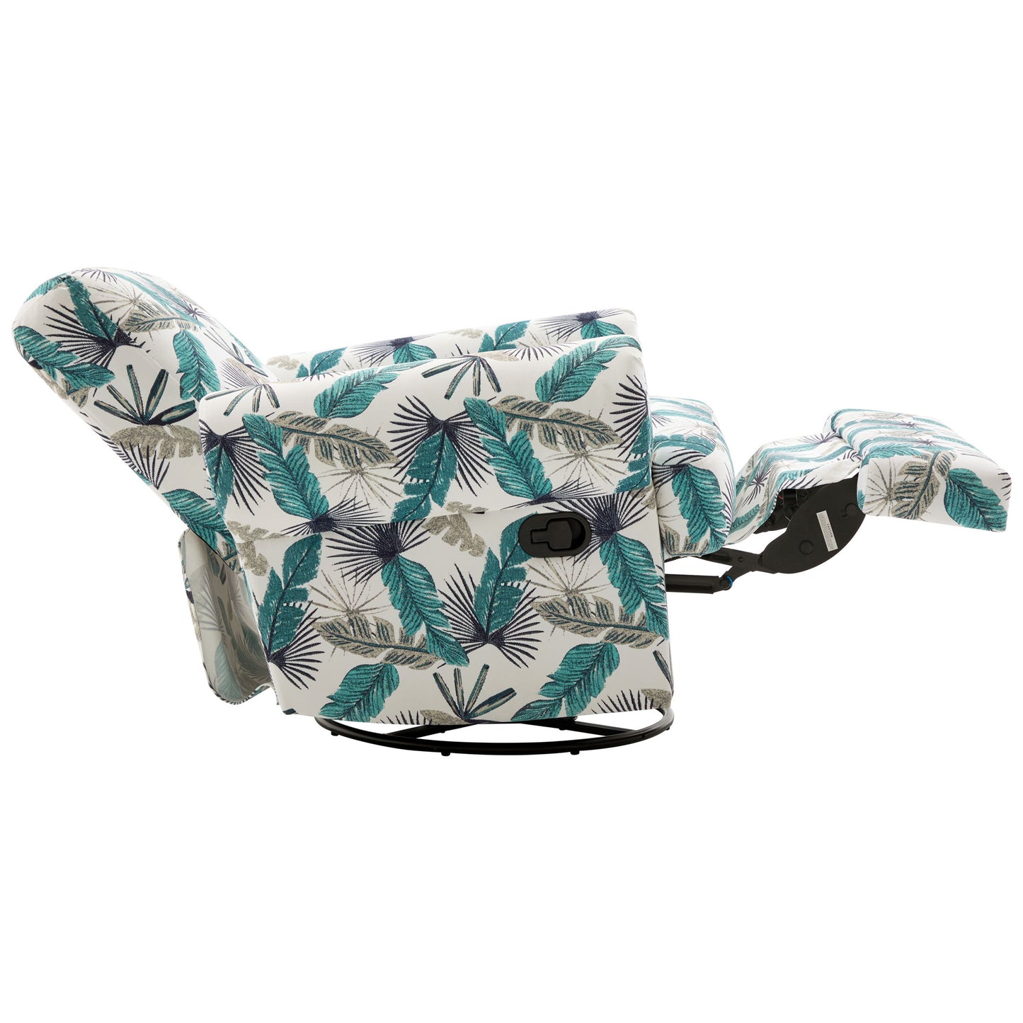 Manual Swivel Recliner Rocker Chair With Adjustable Backrest