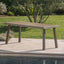 Acacia Wood Dining Table With Slat Design