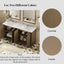 Vintage Double Sink Bathroom Vanity Set With Ceramic Sinks