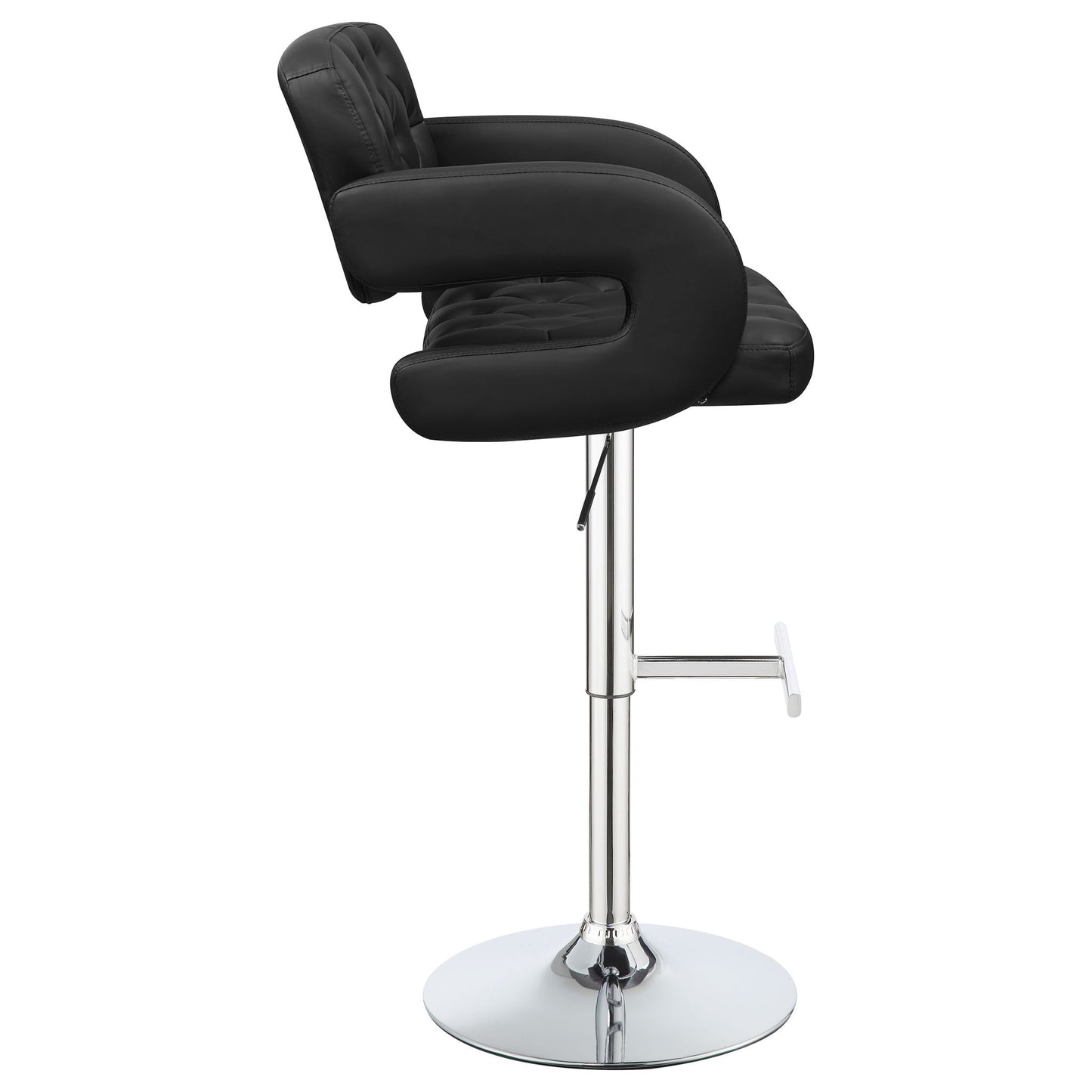 Adjustable Bar Stool With Upholstery