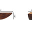 Crescent - Floating Wall Shelf - Brown
