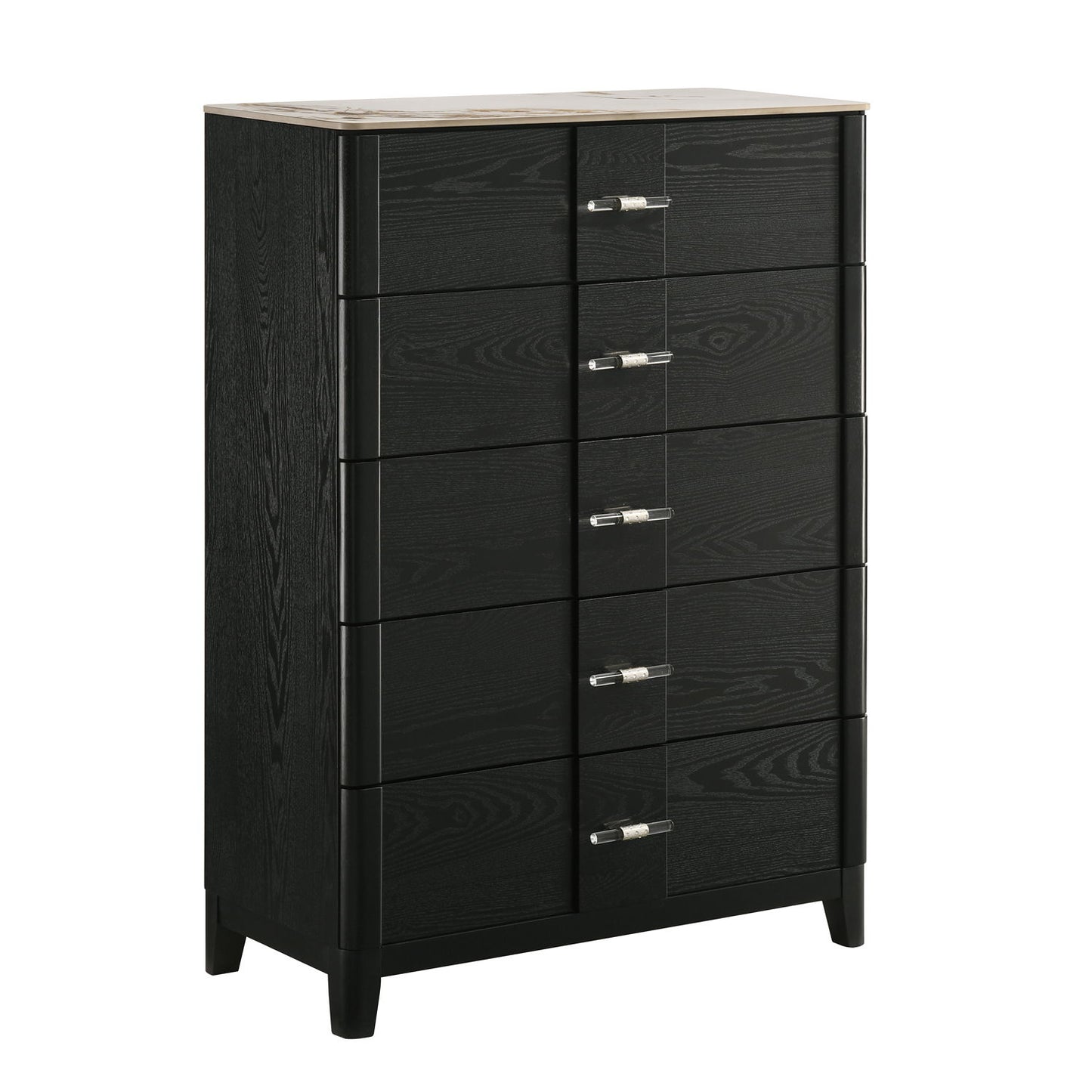 Opel - 5 Drawer Chest - Black
