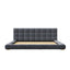 Upholstered Platform Bed Frame With Tufted Headboard