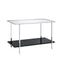 Angwin - Mirrored Faux Marble Console Table - Multi