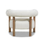 Fuji - Barrel Accent Arm Chair - Ivory White
