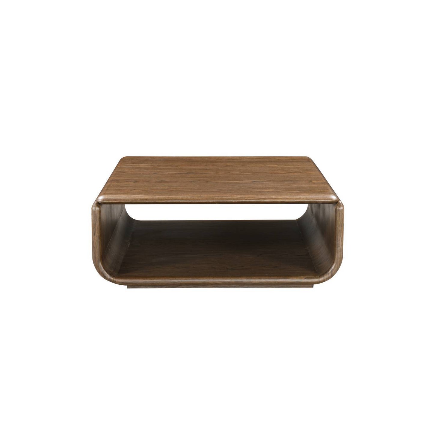 Lanza - Coffee Table With Open Shelf Storage - Dark Walnut