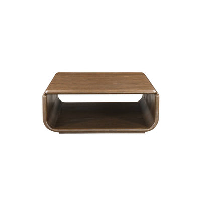 Lanza - Coffee Table With Open Shelf Storage - Dark Walnut